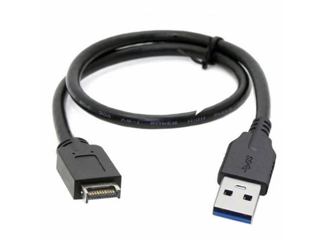 Alt view image 4 of 7 - Type-E USB 3.1 Front Panel Header Host to USB 3.0 Type-A Male Device Extension Data Cable (50cm)