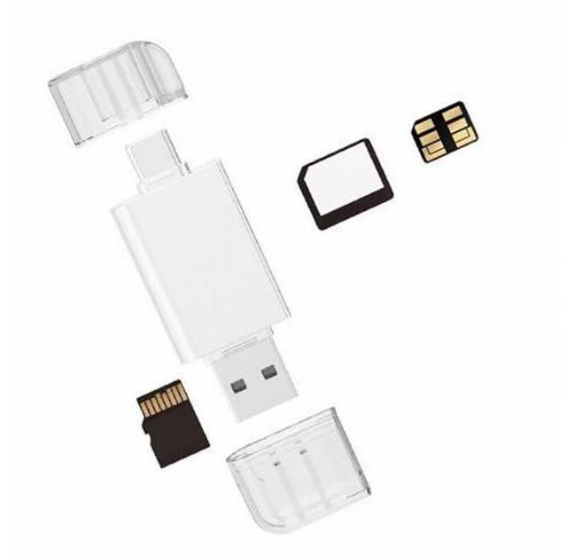Alt view image 3 of 7 - Type-C USB-C USB 2.0 Version to NM Nano Memory Card TF Micro SD Card Reader for Phone Cell Phone Laptop