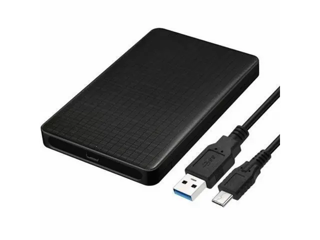 Alt view image 2 of 5 - 5Gbps Type-C USB-C to 2.5 Inch SATA SSD HDD External Hard Disk Enclosure for Laptop PC (Black)