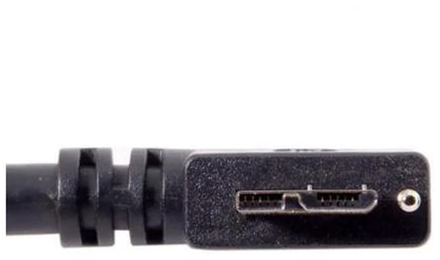 Alt view image 5 of 7 - 3.0M 90 Degree Right Angled Micro USB Screw Mount to 3.0 Data Cable for Industrial Camera
