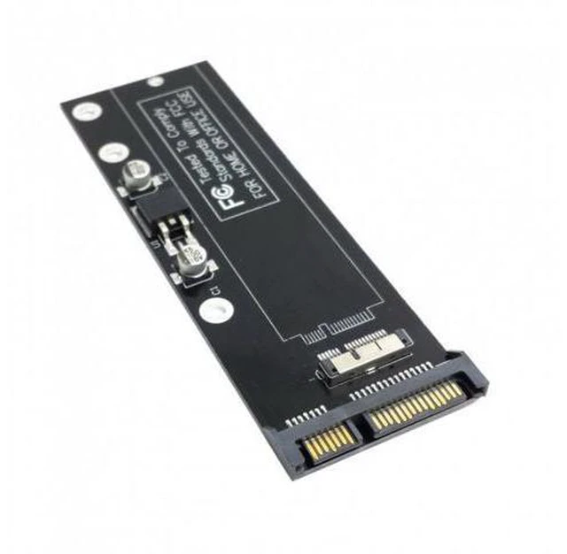 Alt view image 3 of 7 - HKCY SA-071 PCBA 12+6pin SSD HDD to SATA 22Pin Hard Disk Cartridge Drive for Apple 2010 2011 Macbook Air A1369 A1370 SSD