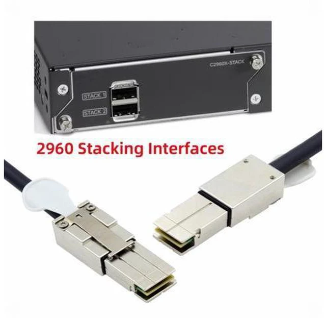 Alt view image 2 of 7 - 20Gbps 40Gbps FlexStack Stacking Cable CAB-STK-E-0.5M Compatible for Catalyst 2960S 2960X 2960XR Networking Switch