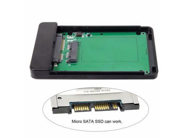 Alt view image 3 of 6 - USB 3.1 Type-C USB-C to 1.8 inch Micro SATA 16pin 7+9 SSD to External Hard disk Enclosure