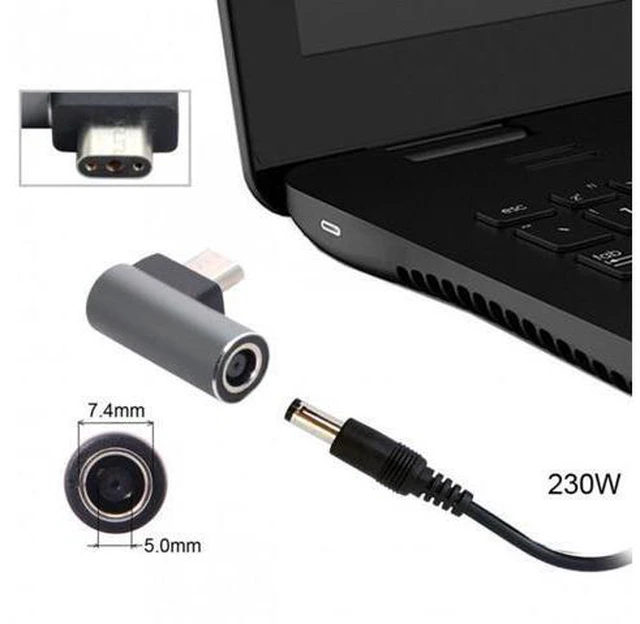 Alt view image 2 of 7 - SM DC Jack 7.4*5.0mm Input to 3Pin Power Plug Adapter Compatible for Laptop Blade Pro 17 and Blade 15 Model Support 230W/160W Charge Adapter