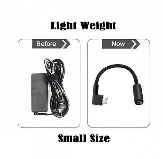 Alt view image 4 of 7 - SM DC Jack 7.4*5.0mm Input to 3Pin Power Plug Cable Compatible for Laptop Blade Pro 17 and Blade 15 Model Support 230W/160W Charge Adapter