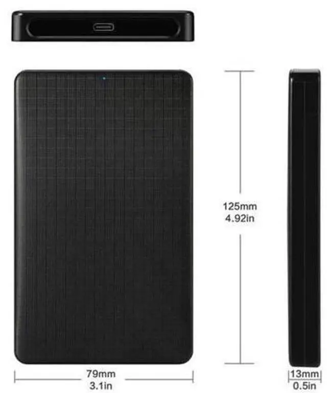 Main image of SM USB-C Type-C to 2.5 Inch SATA SSD HDD External Hard Disk Enclosure for Laptop & PC