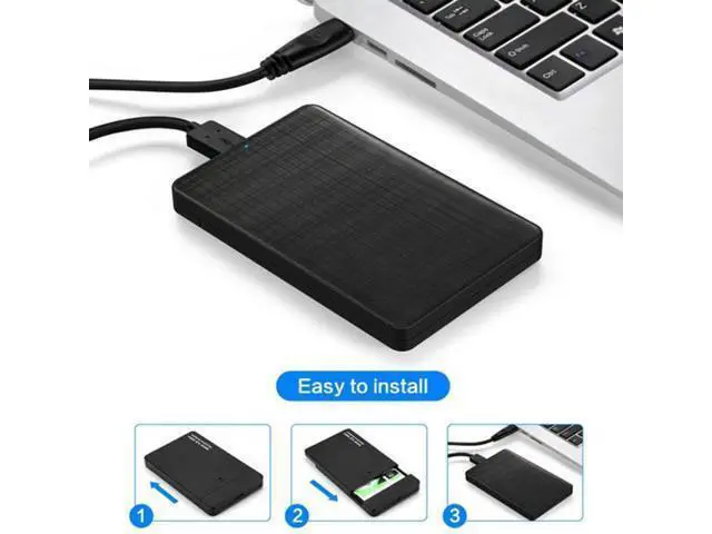 Alt view image 4 of 6 - SM USB-C Type-C to 2.5 Inch SATA SSD HDD External Hard Disk Enclosure for Laptop & PC