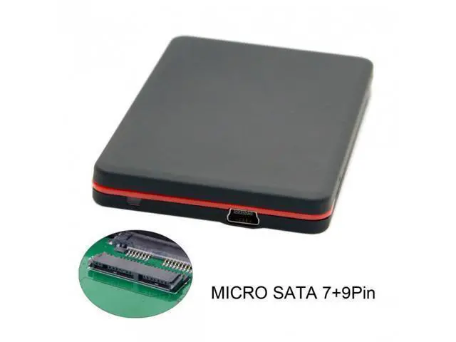 Alt view image 4 of 7 - HKCY U2-120 USB2.0 480Mbps to 1.8 inch Micro SATA 16pin 7+9 SSD HDD External Hard Disk Enclosure