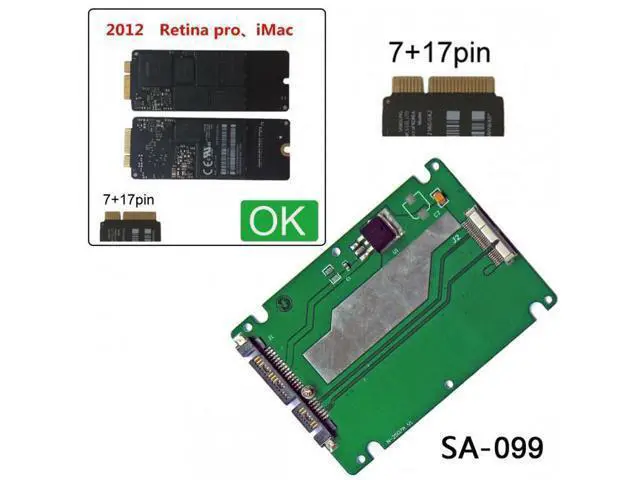 Alt view image 7 of 7 - HKCY SA-099 2.5" SATA 22pin to Macbook A1425 A1398 MC975 MC976 MD212 MD213 ME662 ME664 ME665 SSD hard disk case Enclosure White