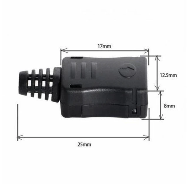 Alt view image 7 of 7 - 10set DIY 4pin USB 2.0 Type-C Female Socket Connector SMT type with PC Board Housing 3.0mm SR