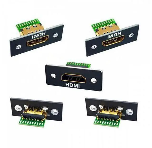Main image of 5pcs/set DIY OEM HDMI 8K Type-A Female Socket Connector Receptacle with Panel Mount Solder Type