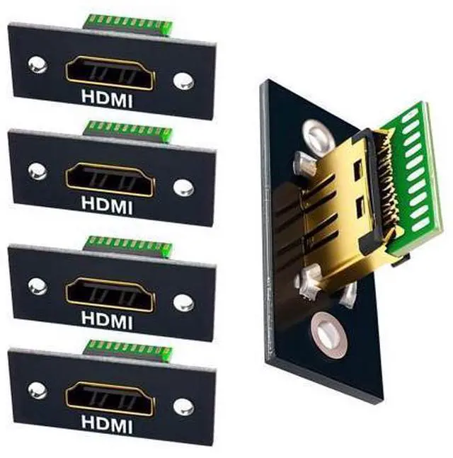 Main image of 5pcs/set DIY OEM HDMI 8K Type-A Female Socket Connector Receptacle with Panel Mount Solder Type