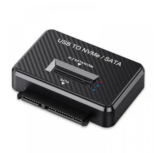 Main image of USB 3.0 Type-C USB-C to Dual NVME M-key M.2 NGFF & SATA 2.5 Inch SSD Docking Vertical External PCBA Case Enclosure