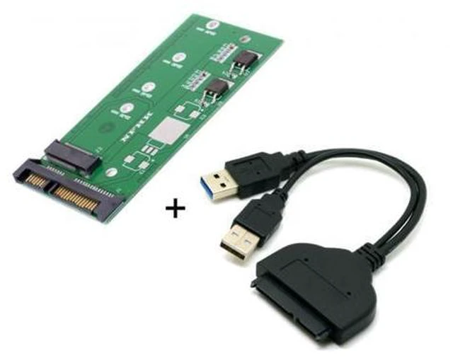Alt view image 6 of 6 - USB 3.0 to SATA 2.5" Hard Disk to M.2 NGFF B/M-Key 2 Lane SSD for E431 E531 X240 Y410P Y510 U3-067/SA-123