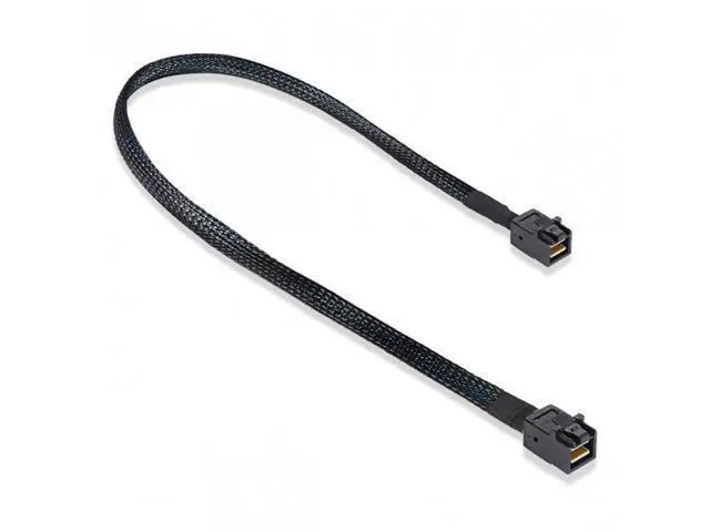 Alt view image 3 of 7 - HKCY SF-068 Internal Mini SAS HD SFF-8643 to Mini SAS High Density HD SFF-8643 Data Server Disk Raid Cable 50cm