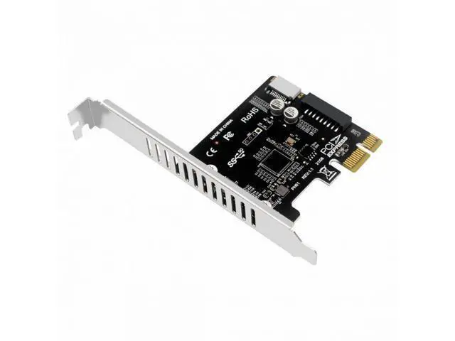 Alt view image 2 of 7 - 5Gbps Type-E USB 3.1 Front Panel Socket & USB 3.0 20Pin to PCI-E 1X Express Card VL805 Adapter for Motherboard