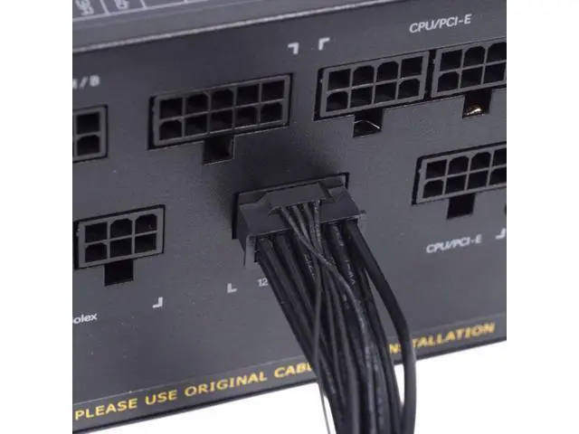 Alt view image 6 of 7 - HKCY PW-013 12VHPWR ATX3.0 PCI-E 5.0 Power Modular Cable 16Pin to 16Pin for 3080 3090TI PSU 12+4Pin Graphics Card