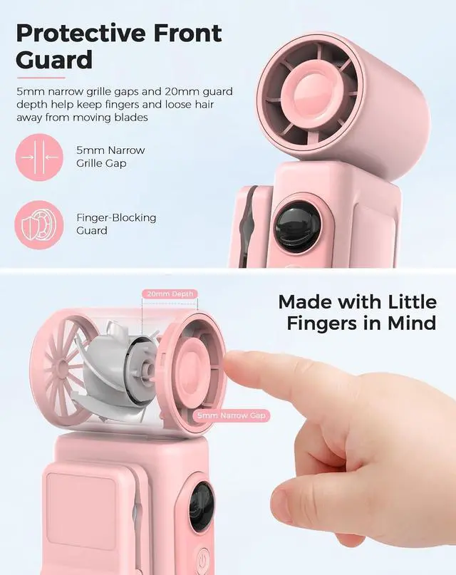 Alt view image 6 of 7 - Hotsales Clip-On Portable Fan for Strollers, Handheld Turbo Fan for Travel | Small But Mighty Mini Fan, Detachable 360° Rotating Clip, LED Display, Rechargeable, Summer Outings, Gifts For Women And Me