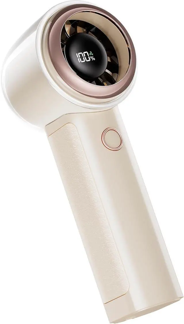 Alt view image 6 of 7 - Portable Handheld Personal Cool Fan for Travel - 4000mAh Rechargeable Battery Powerful Mini Fan for Personal,Women,Men,15000RPM High Speed,18H Cooling Time,Summer Essential for Outdoor,Camping,Hiking