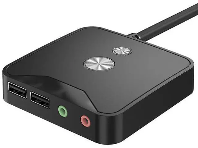 Main image of KG-02 Internet Cafe Computer Desktop Switch for Internet Cafe Computer Case USB 2.0 HUB Extension Switch with Audio
