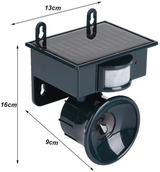 Main image of NY-2002 Solar Ultrasonic Bird Repellent Device for Deer Repellent Device for Cats Repellent Device for Dogs Repellent Device for Rodents Animal Repeller