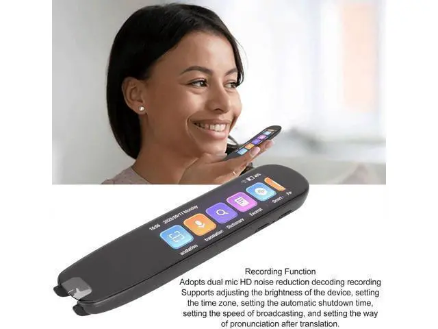 Alt view image 2 of 7 - Smart Language Translator Pen, Voice Recognition, 134 Online Sp Translations, Offline Voice Library, Recording, Electronic Dictionary