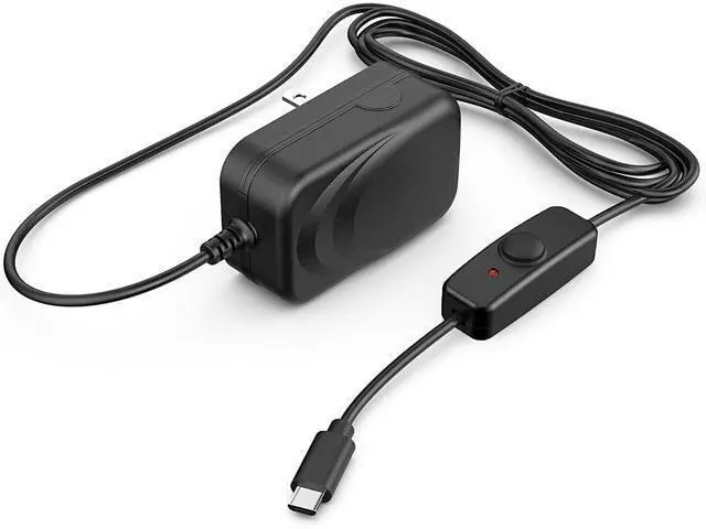 Alt view image 2 of 3 - 2pcs NorthPada Raspberry Pi 3 Model B B+ A+ Plus Power Supply Charger AC Adapter Cord 5V 3A PSU Micro USB 5 Feet with Power On/Off Switch, with a USB C Adapter for Raspberry Pi 4 Model B, Pi 400 - OEM