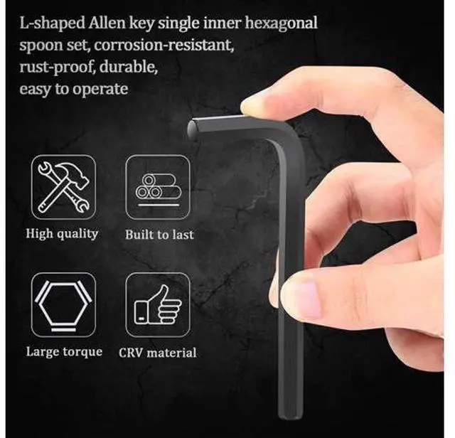 Alt view image 3 of 7 - Kingsdun 30 Pcs Hex Key Set Metric/Imperial Short/Long Arm | SAE 0.028-3/8 inch | Metric 0.7-10 mm | Steel Allen Wrench Key for Furniture Assembly Bike Maintenance Disassemble Install Cars