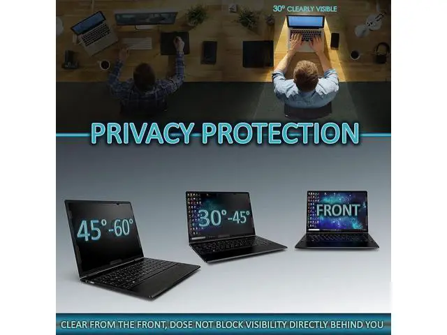 Alt view image 2 of 7 - Privacy Screen Filter for 14 Inches Laptop, Anti-Glare and Anti Blue Light Screen Protector