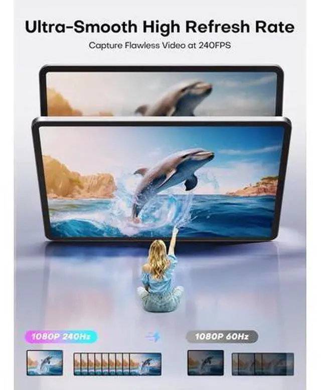 Alt view image 7 of 7 - Video Capture Card, USB 3.0 Capture Card 4K HDMI Loop-Out, 4K 60FPS/1080P 240FPS Video Game Capture for Works for PS5/Camera/PC/Streaming