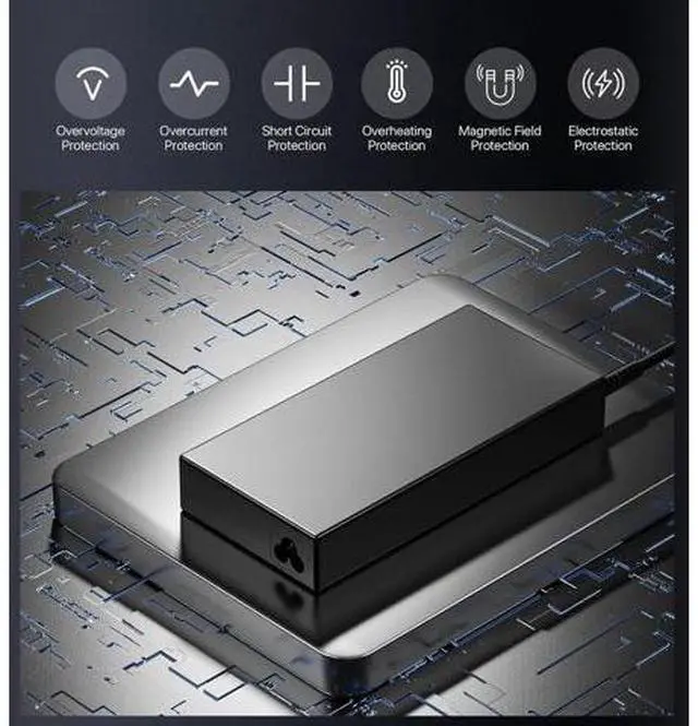 Alt view image 6 of 7 - 180W 150W MSI Charger for MSI Katana GF66 GF76 Pulse GL66 GL76 MSI Stealth 15M Sword Crosshair 15 17 Creator M16 A17-180P4B A18-150P1A AC Adapter