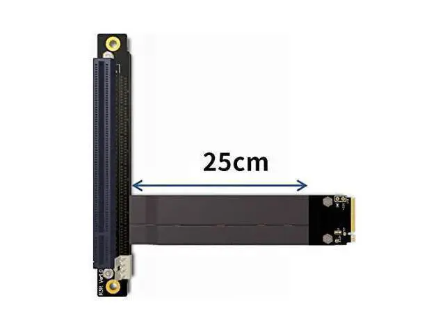 Alt view image 3 of 5 - ADT-Link M.2 NGFF NVMe Key M Extender Cable to PCIE x16 Graphics Card Riser Adapter 16x PCI-e PCI-Express for M2 2230 2242 2260 2280 (25cm)