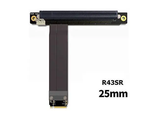 Alt view image 2 of 5 - ADT-Link M.2 NGFF NVMe Key M Extender Cable to PCIE x16 Graphics Card Riser Adapter 16x PCI-e PCI-Express for M2 2230 2242 2260 2280 (25cm)