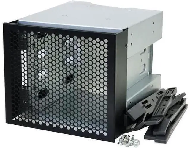 Main image of 5" 3 x Optical Drive Bay to 4-Bay 3.5 Inch SATA SAS HDD Cage Rack Bracket Hard Drive Tray Caddy Adapter with SATA 3.0 Date Cable (Only Caddy)