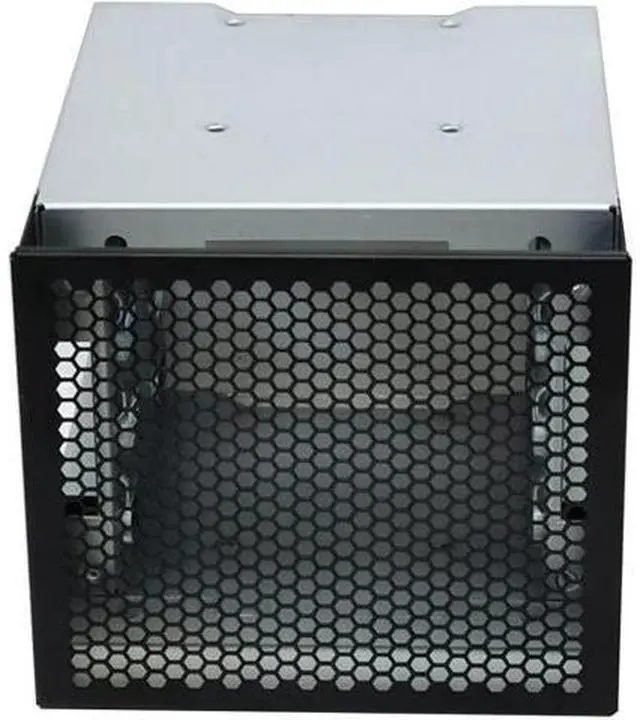 Alt view image 2 of 5 - 5" 3 x Optical Drive Bay to 4-Bay 3.5 Inch SATA SAS HDD Cage Rack Bracket Hard Drive Tray Caddy Adapter with SATA 3.0 Date Cable (Only Caddy)