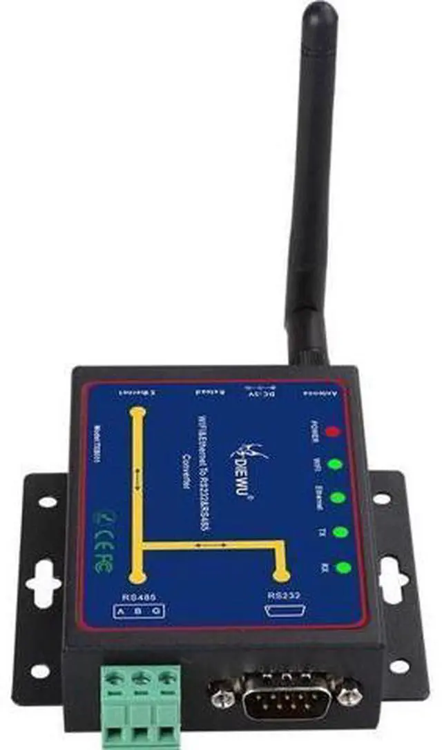 Alt view image 2 of 6 - diewu WiFi & Ethernet RJ45 to RS232 & RS485 WiFi Serial Device Server Converter Module Support TCP/UDP/IP P2P