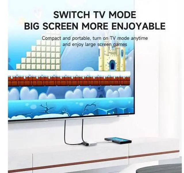 Alt view image 6 of 7 - Hagibis 2 in 1 Switch Dock with HDMI Video Capture Card for Nintendo Switch OLED, Portable TV Docking Station with 4K HDMI, 1080P Capture Card, PD and USB Port Type C to HDMI TV Adapter (Black White)