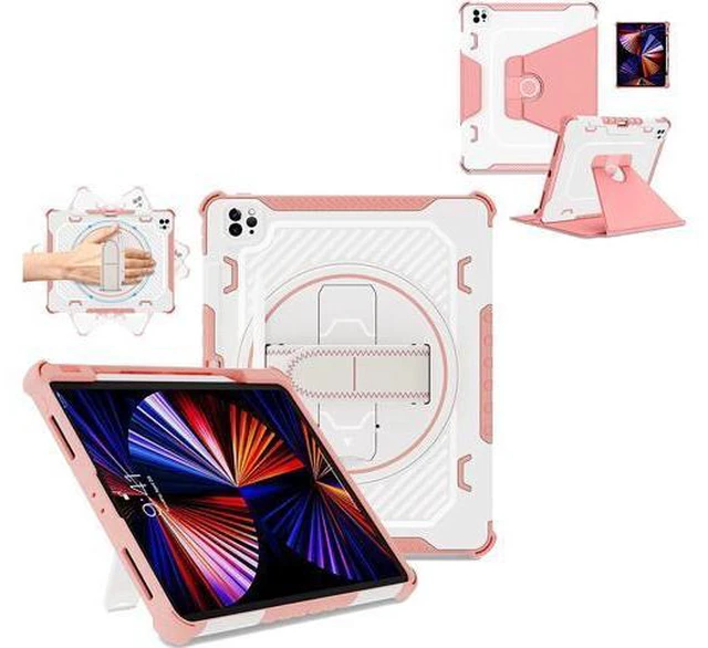 Main image of for iPad Pro 12.9 6th/5th/4th/3rd Gen Case Pink + Leather Slim Case for iPad Pro 12.9 Pink