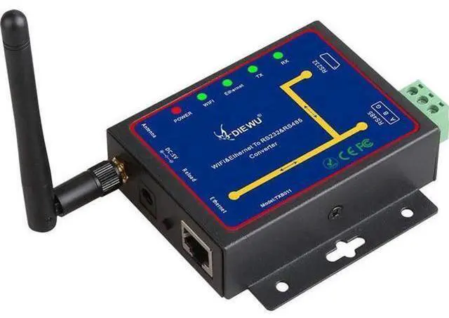 Main image of diewu WiFi & Ethernet RJ45 to RS232 & RS485 WiFi Serial Device Server Converter Module Support TCP/UDP/IP P2P