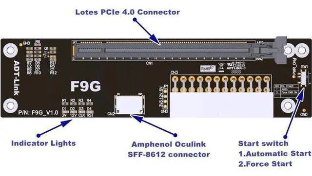 Alt view image 3 of 7 - ADT-Link M.2 Key A+E to PCIe 4.0 x4 Extension Flat Cable for x4 Audio Card/Wireless LAN Card to M.2 A.E Extender (M52JF, 20cm)