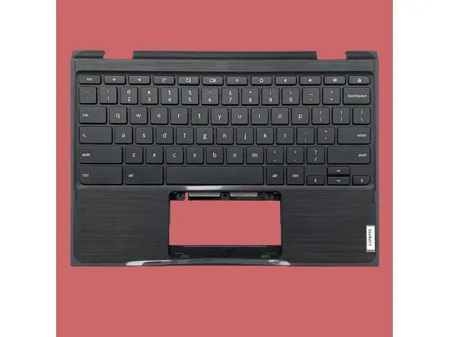 Alt view image 5 of 7 - Replacement Laptop Upper Case Palmrest Non-Backlit Keyboard Assembly Part for Lenovo 300E Chromebook 2nd Gen AST 82CE 5CB0Z21541 Black