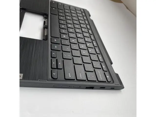 Alt view image 7 of 7 - Replacement Laptop Upper Case Palmrest Non-Backlit Keyboard Assembly Part for Lenovo 300E Chromebook 2nd Gen AST 82CE 5CB0Z21541 Black