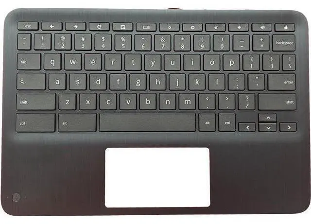 Main image of Replacement for HP Chromebook x360 G3 EE 11 Laptop Upper Case Palmrest Keyboard Assembly Part Non-WFC L92214-001