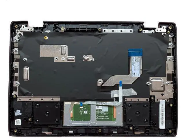 Alt view image 2 of 7 - Replacement Laptop Upper Case Palmrest Keyboard Assembly Part for Lenovo Chromebook 100E 2th AST 5CB0Z21474 Black