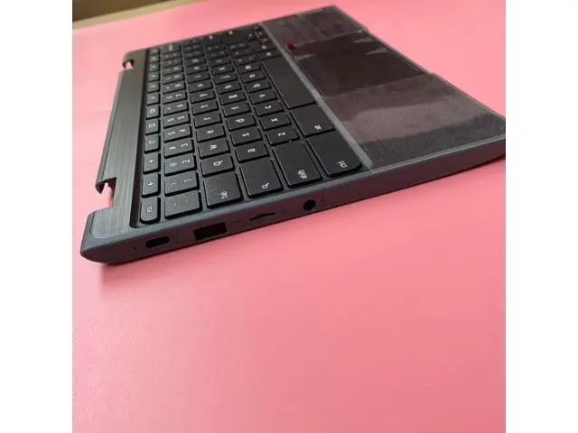 Alt view image 3 of 7 - Replacement Laptop Upper Case Palmrest Keyboard Assembly Part for Lenovo Chromebook 100E 2th AST 5CB0Z21474 Black