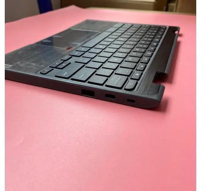 Alt view image 4 of 7 - Replacement Laptop Upper Case Palmrest Keyboard Assembly Part for Lenovo Chromebook 100E 2th AST 5CB0Z21474 Black