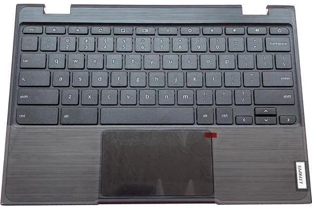 Main image of Replacement Laptop Upper Case Palmrest Keyboard Assembly Part for Lenovo Chromebook 100E 2th AST 5CB0Z21474 Black