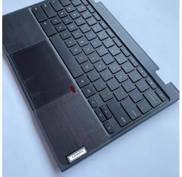 Alt view image 7 of 7 - Replacement Laptop Upper Case Palmrest Keyboard Assembly Part for Lenovo Chromebook 100E 2th AST 5CB0Z21474 Black