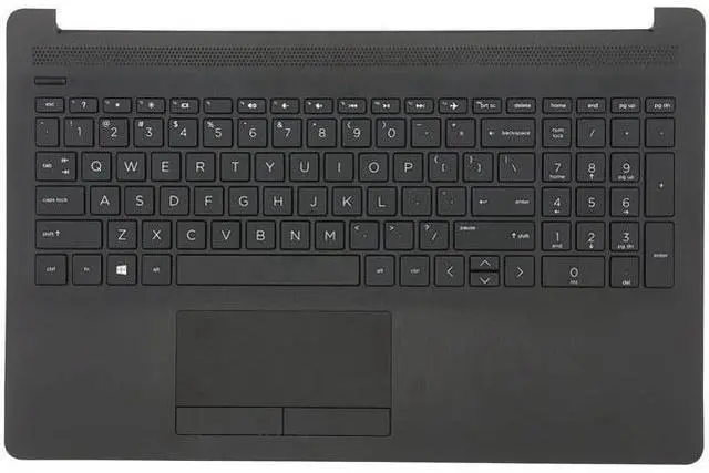 Alt view image 7 of 7 - Replacement for H-P Laptop 15-DA 15-DB 15T-DA Upper Case Palmrest ToucH-Pad Keyboard Assembly L20387-001 AP29M000400 Jet Black