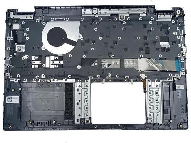 Alt view image 2 of 7 - Replacement for Latitude 3510 E3510 Laptop Upper Top Cover Case Palmrest Backlit Keyboard Assembly Part 0JYG4Y JYG4Y Black